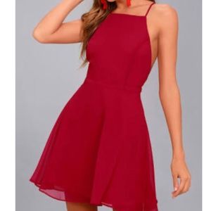 NWT Lulu's - Backless Skater Dress